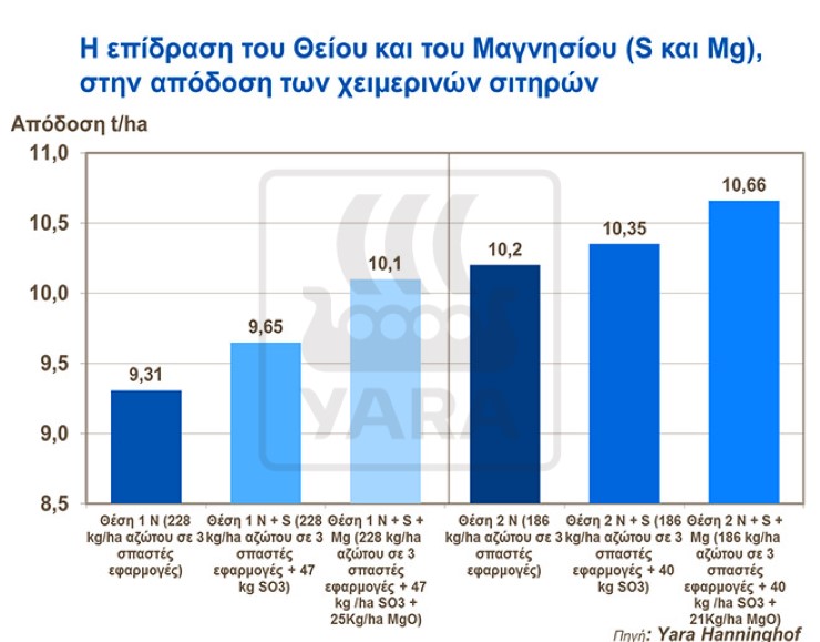 Μαγνήσιο & θειο στην αποδοση σιτηρων
